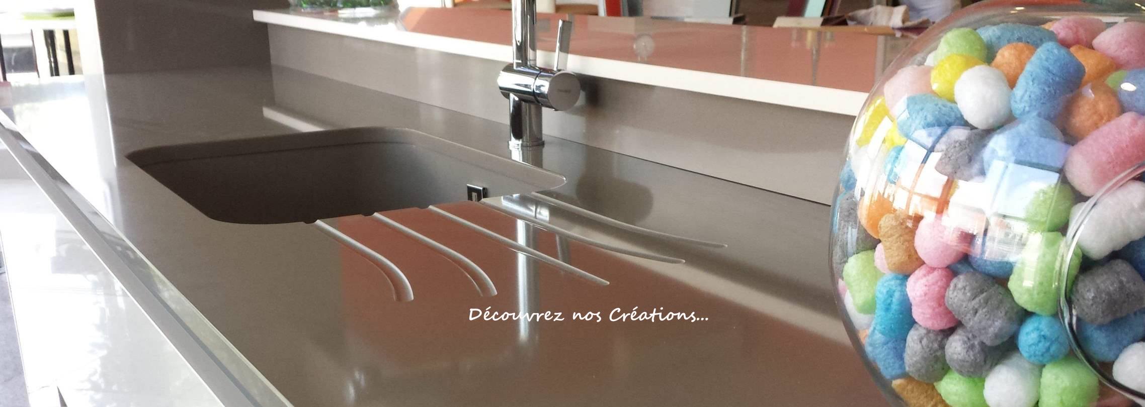 Plan de travail cuisine salle de bain granit quartz clermont montlucon